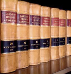 Picture of a legal books.